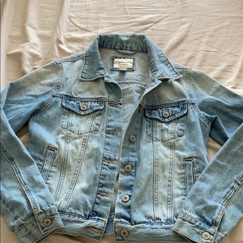 Light wash jean jacket